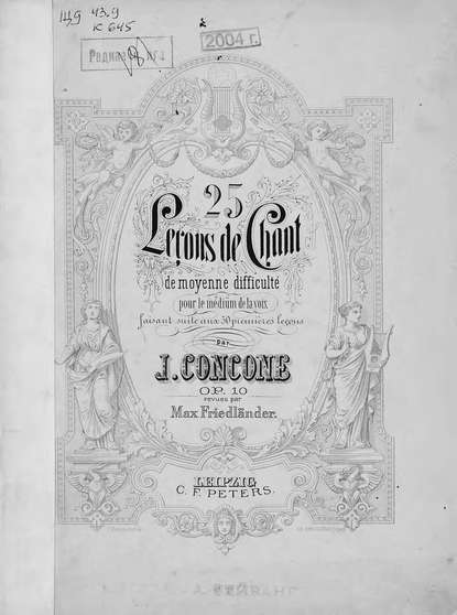 25 lecons de Chant de moyenne difficulte pour le medium de la voix — Джузеппе Конконе