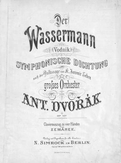 Der Wassermann — Антонин Дворжак