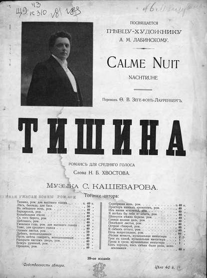 Тишина — Сергей Кашеваров