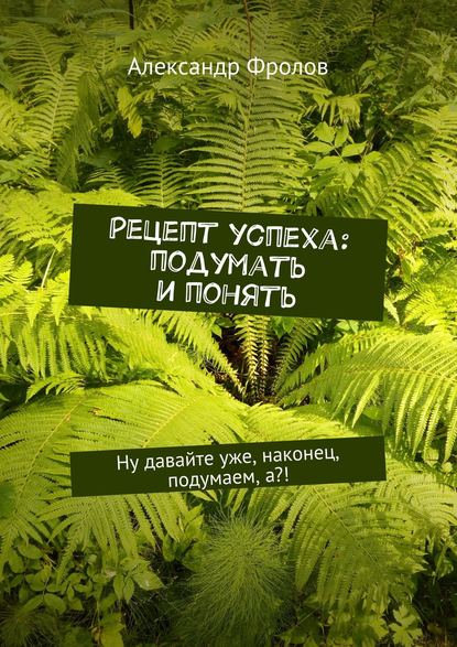 Рецепт успеха: подумать и понять. Ну давайте уже, наконец, подумаем, а?! - Александр Фролов