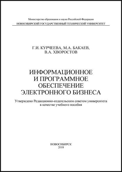 Информационное и программное обеспечение электронного бизнеса — Г. И. Курчеева